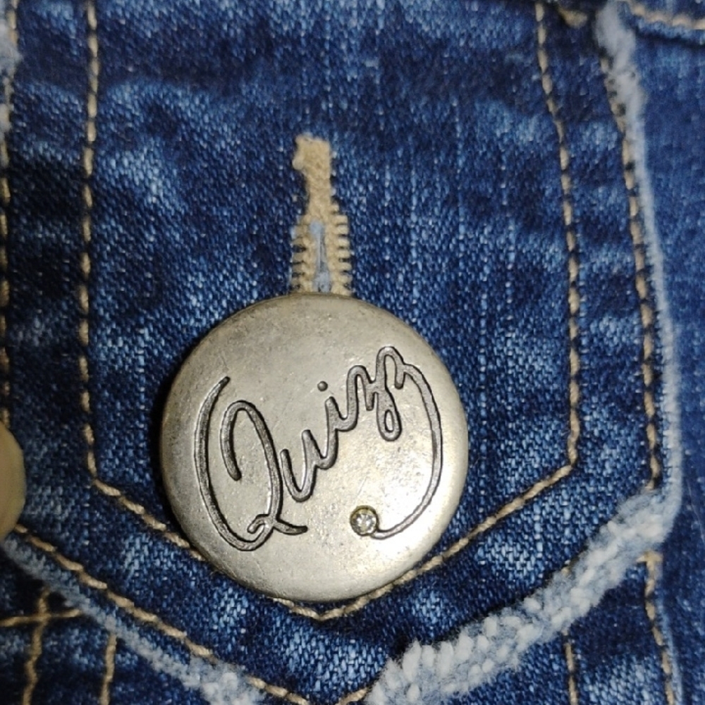 SALE! Quizz New York Vintage Classic Blue Denim A-Line Skirt Sz.5/6 (XX-55) - Picture 13 of 13
